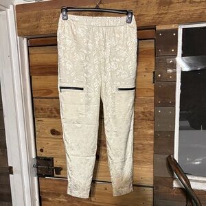 Rachel Zoe Cream Floral Pants